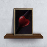 ArtzFolio Red Heart Paper Poster Frame | Top Acrylic Glass