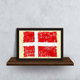 ArtzFolio Flag of Denmark Paper Poster Frame | Top Acrylic Glass