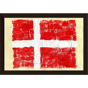 ArtzFolio Flag of Denmark Paper Poster Frame | Top Acrylic Glass