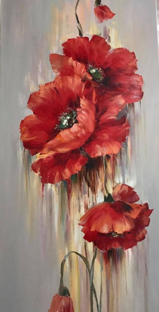 Red Flowers Painting