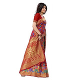 Justfashion Silk Cotton Saree With Blouse Piece (Rdbn1368_Multi-Coloured_Free Size)
