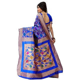 Justfashion Silk Cotton Saree With Blouse Piece (Rdbn1376_Multi-Coloured_Free Size)
