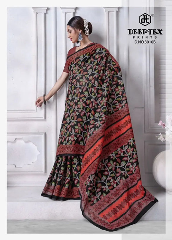 Trendy Printed Cotton Saree