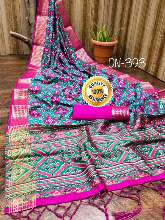 Designer Coloreful Pure Silk Weaving Saree For Women